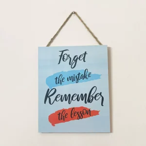 Motivational frame Wall Art with blue background